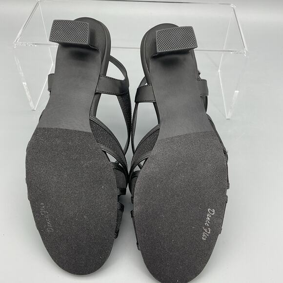 NEW Easy Street Women’s Tristen Dance Flex Outsole Sandals Black Size 6WW - Picture 8 of 10